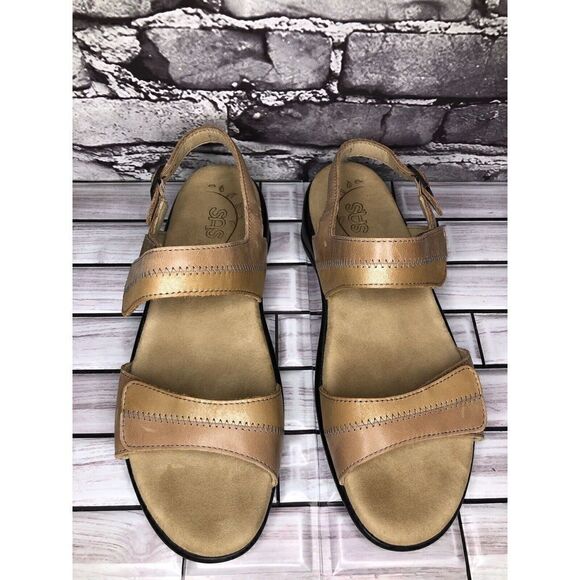 SAS Tripad Comfort Tan Macaron Leather Casual Strap Sandals Women’s 9.5M US/40EU - Picture 3 of 16